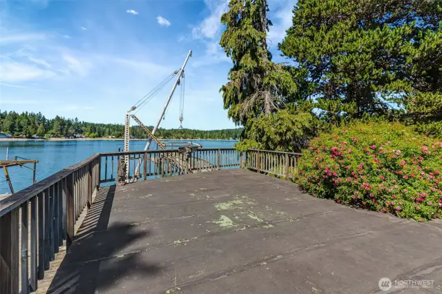 Another view of the deck off the main residence.