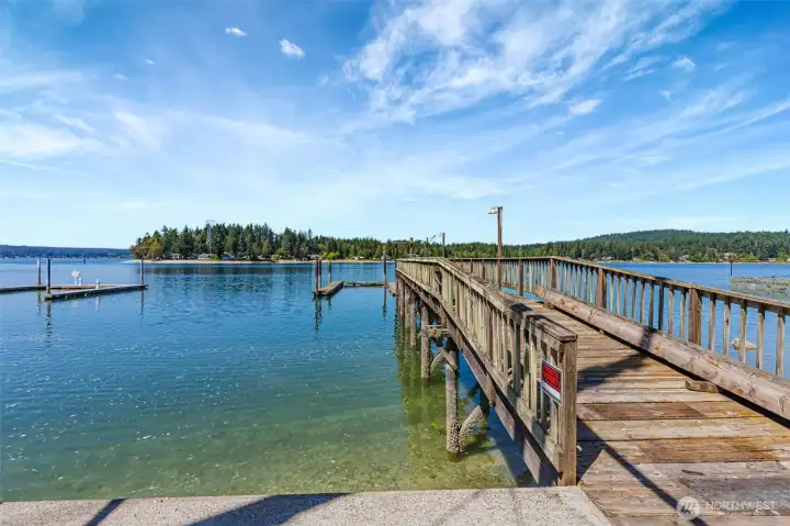 View from the pier looking toward Lemolo.