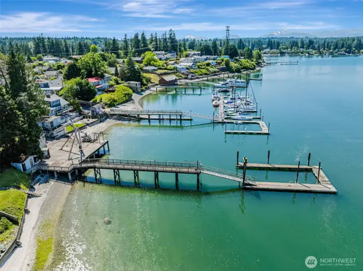 On the shores of Liberty Bay in the Keyport Village commercial zone. Possible multi-family opportunity. Imagine the possibilities!