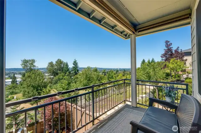 Step out to a private patio for morning coffee or evening relaxation while you soak in the sweeping valley and city views from every angle.