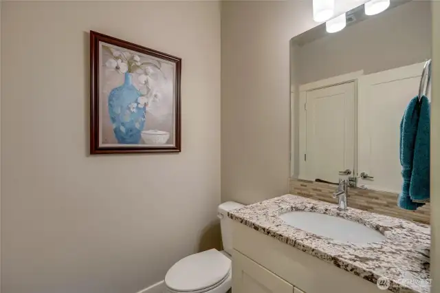 Main floor half bath.