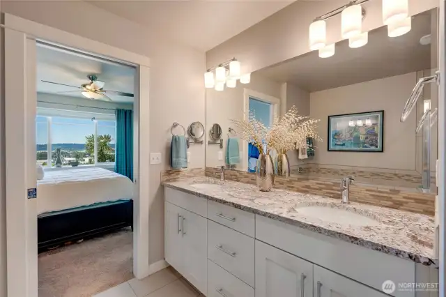 Elegant tile work and modern fixtures throughout.