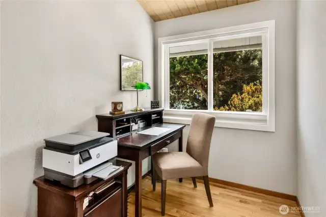 Office to the immediate right off entry