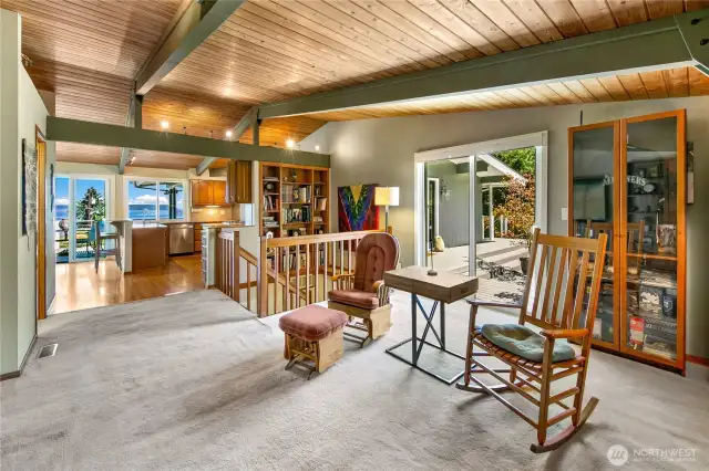 Family room off kitchen