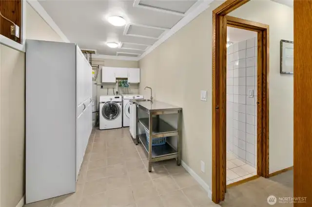 Huge lower level combo utility/storage room