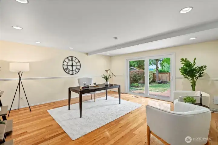 Great flex space that can be used as a family room or main floor office