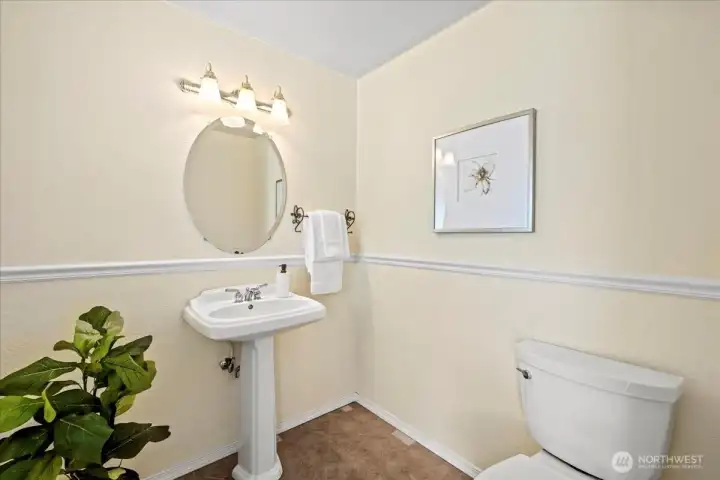Main floor half bathroom