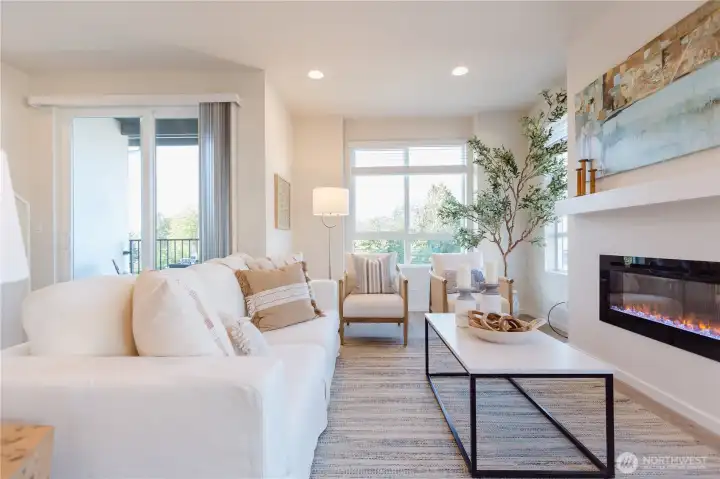 Showing another furniture configuration  on main floor from our model home