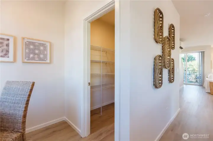 Walk in pantry - this also has an electrical outlet!