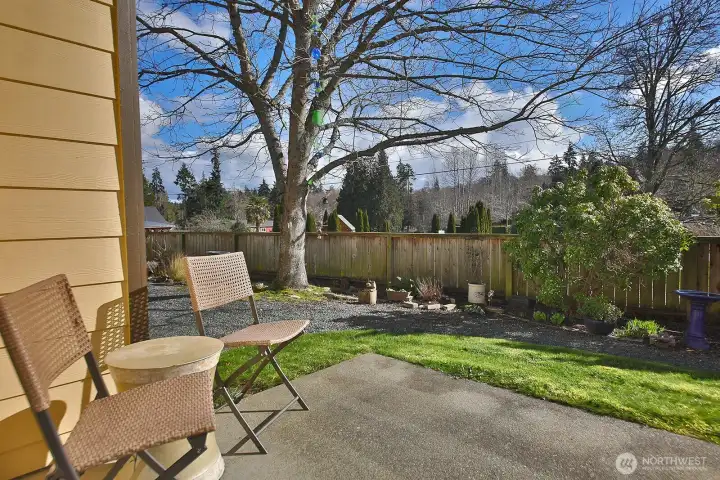 Patio for soaking up the sun.