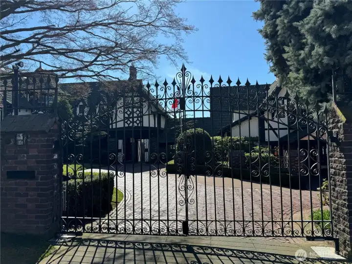 Enjoy the beautiful grounds of their double lot, as well as benefitting from extra security.