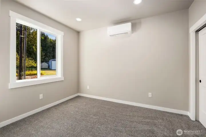 Downstairs office / extra finished room.