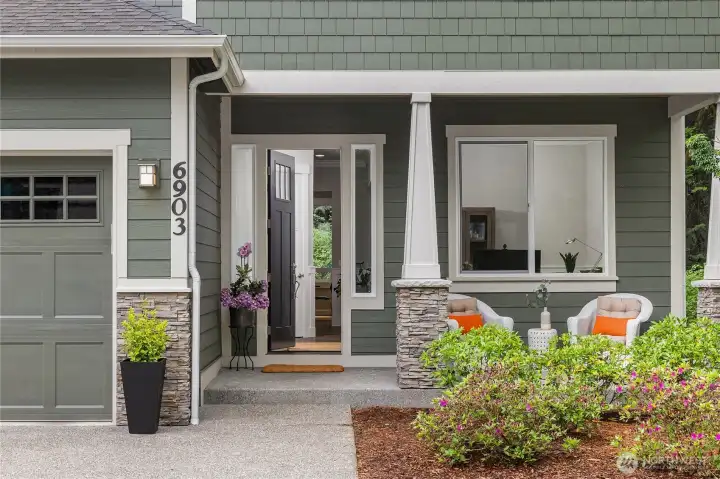 A welcoming front porch