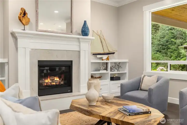 An elegant yet casual living room to entertain your guests