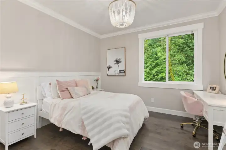Fourth of 4 bedrooms. Walk in closet