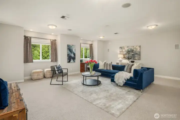 Bonus Room - Media Room - wired for projector~