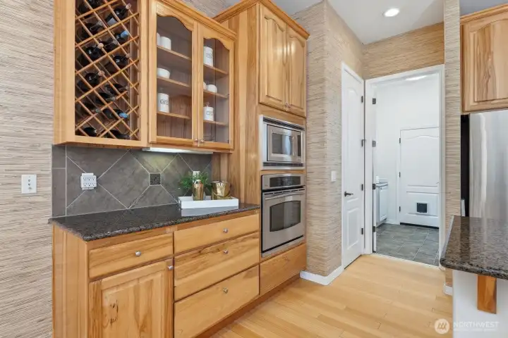 Wine rack and extra storage in the pantry Wine rack and extra storage in the pantry