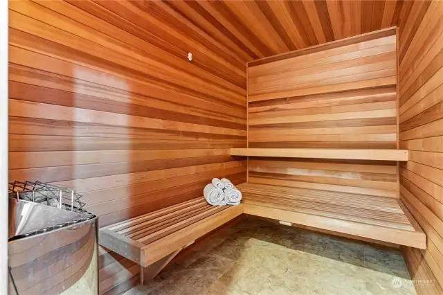 Sauna in primary wing