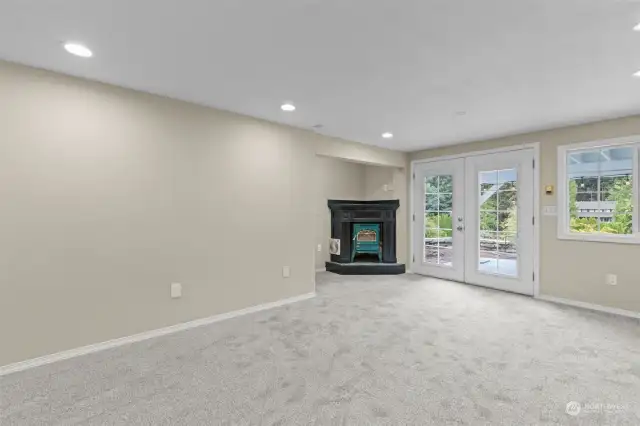 Lower level family room