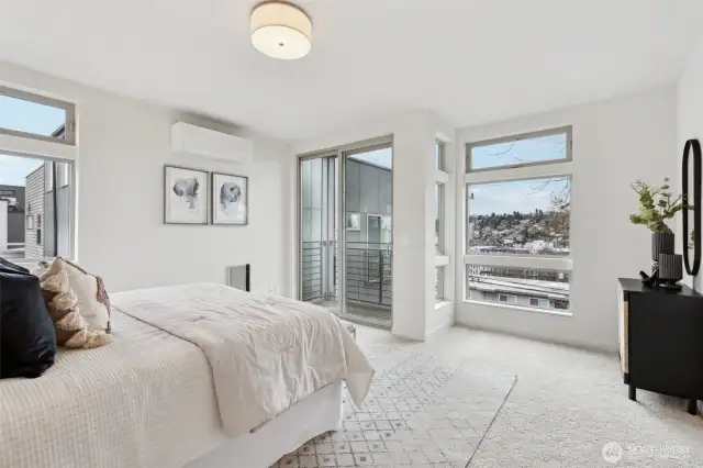 Primary with balcony