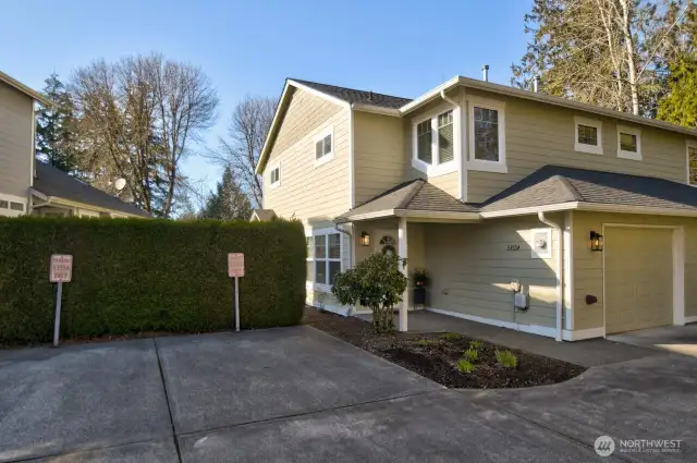 1 car garage plus additional parking space