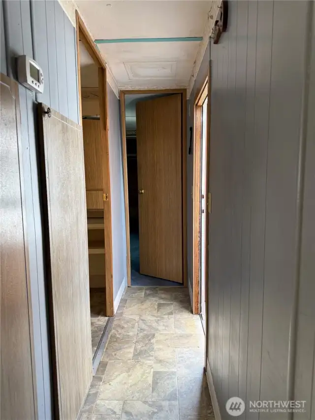 Hallway and side door