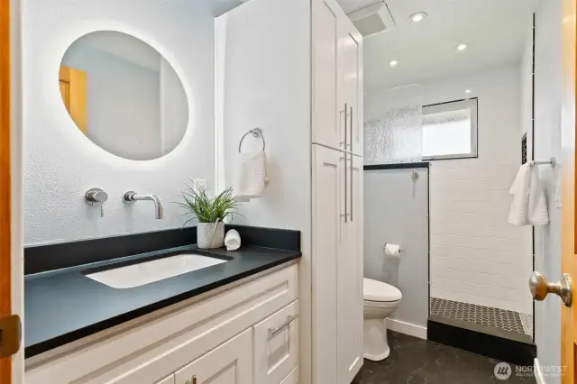 Remodeled eco-friendly bathroom