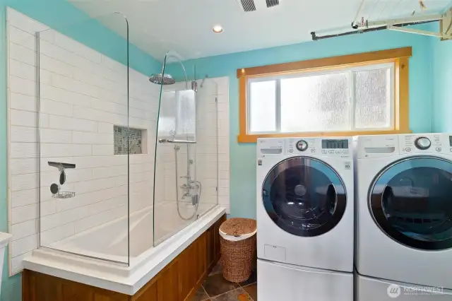 Lower-level FULL Bath/laundry