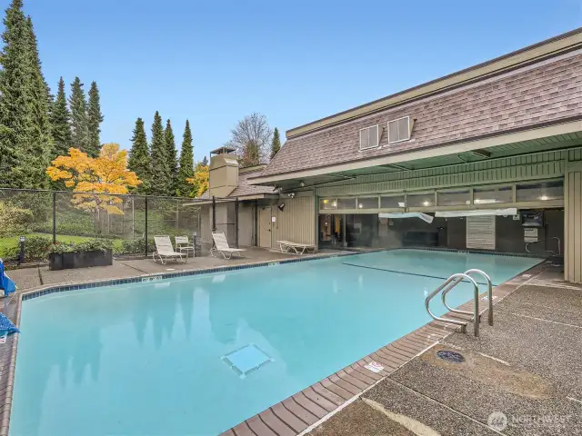 Heated pool all year long!