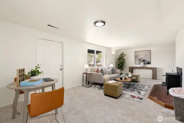 Downstairs, huge daylight basement with access to the backyard
