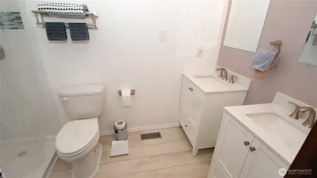 Primary on main's 3/4 bath.