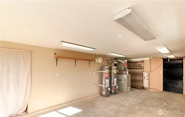 25X11 finished storage space under the house with locked outside entrance.