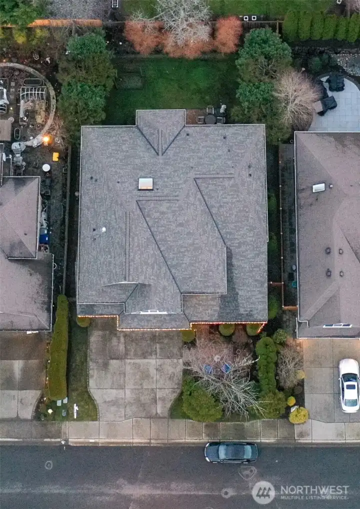 Aerial view of the home!