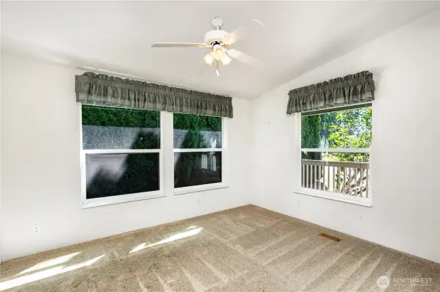 Separate dining space conveniently located just off the kitchen.