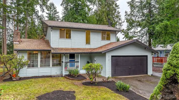 Mature Landscaping wait until spring to see all the pretty blooms.