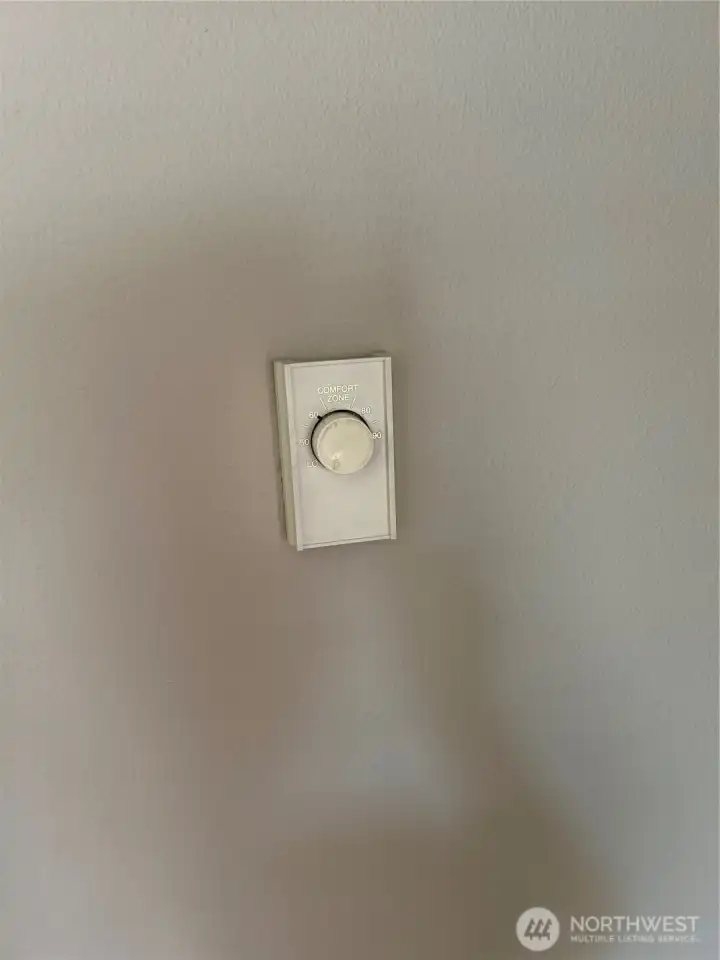 Control in each room for heating