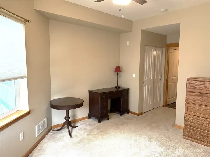 Wide Angle shot of 2nd bedroom