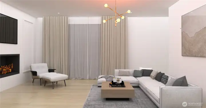 With three generous stories of living space, this home offers versatility for modern lifestyles. *Interior Rendering*