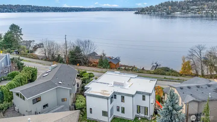 Serene water views that create a calming backdrop, offering peaceful, everyday moments overlooking Lake Washington.
