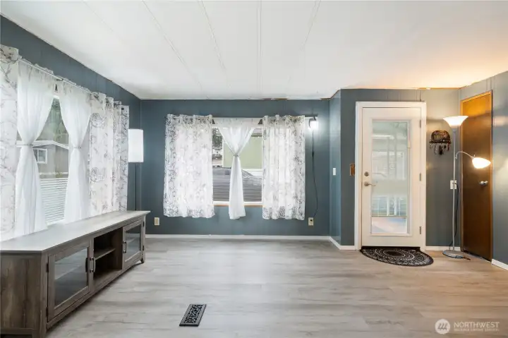 Spacious living area - all new windows