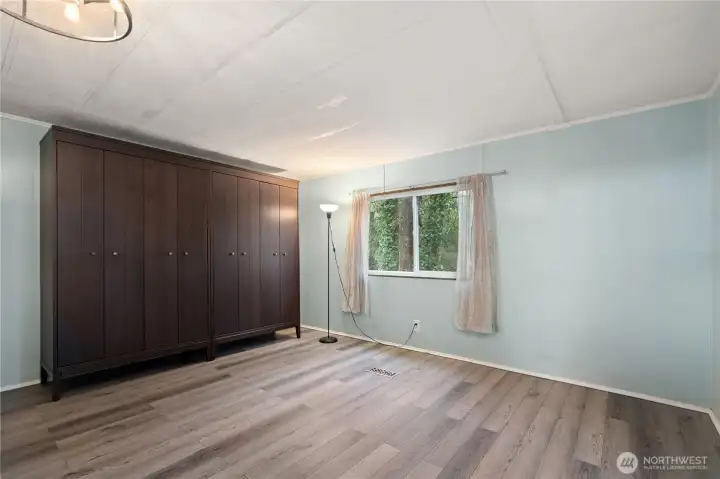 The Armoire closet stays!