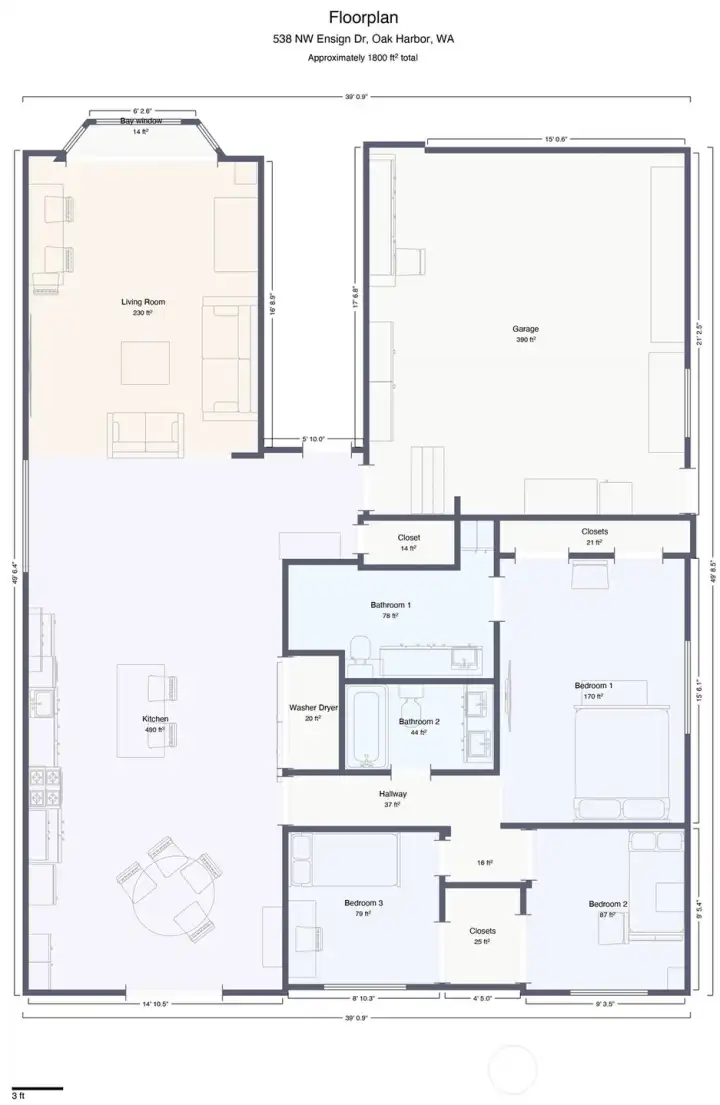 538 NW Ensign Drive - Floor Plan