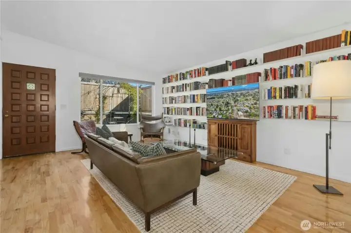 Extra large windows let in an abundance of natural light