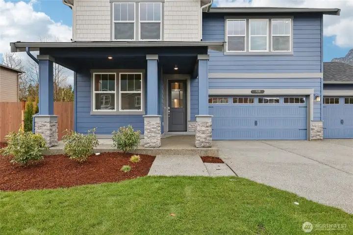 Photo rendering is representational. Actual home is under construction and finishes, elevation, and paint colors may vary. See site agent for details.