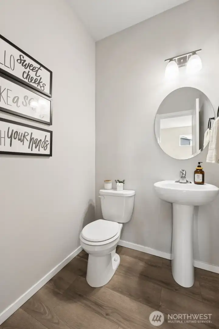 Half bath on main floor