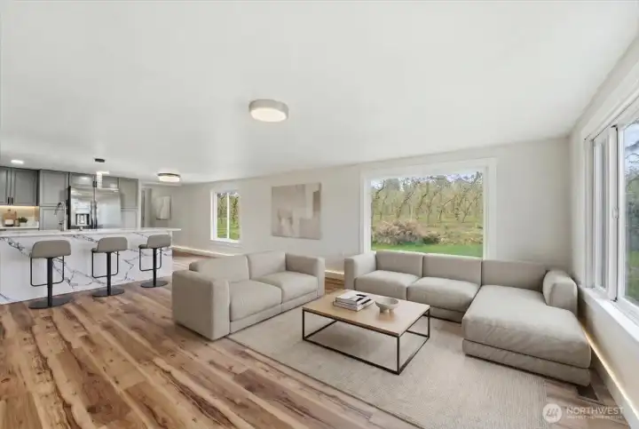 Virtuall Staged Living Room