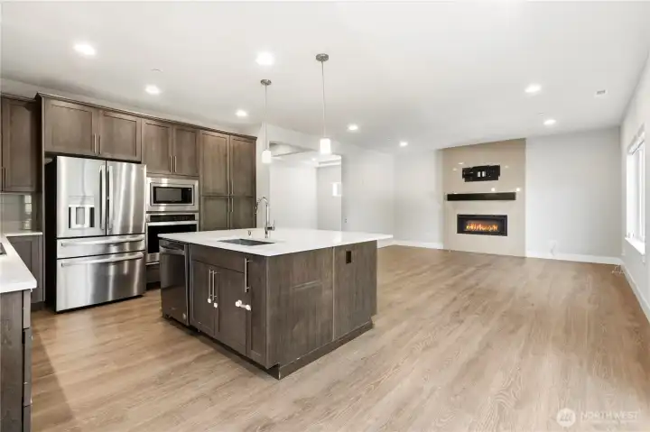 Kitchen and Living room