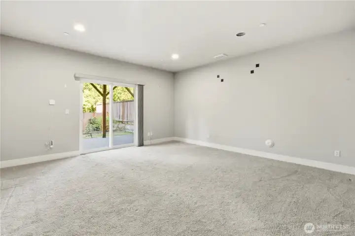 Downstairs family room