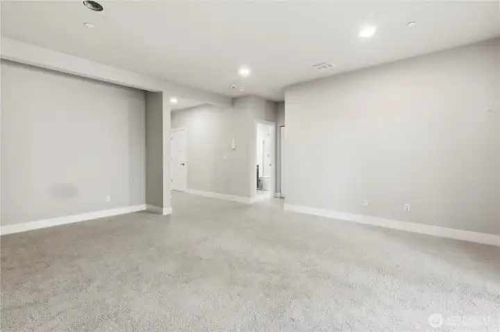 Downstairs family room