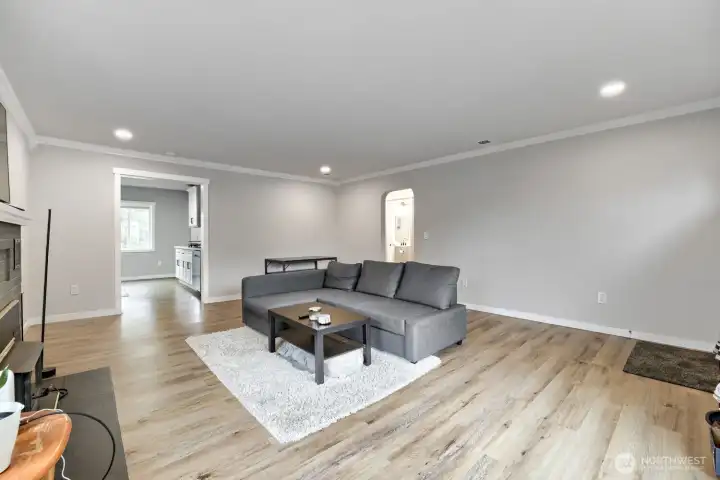 Corner view of the living room